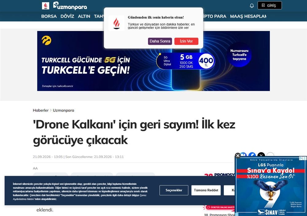 Milliyet Uzmanpara basın küpürü