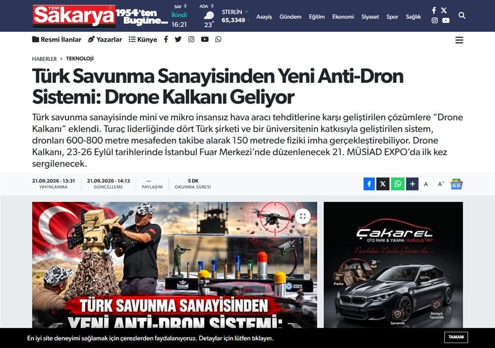 Yeni Sakarya basın küpürü