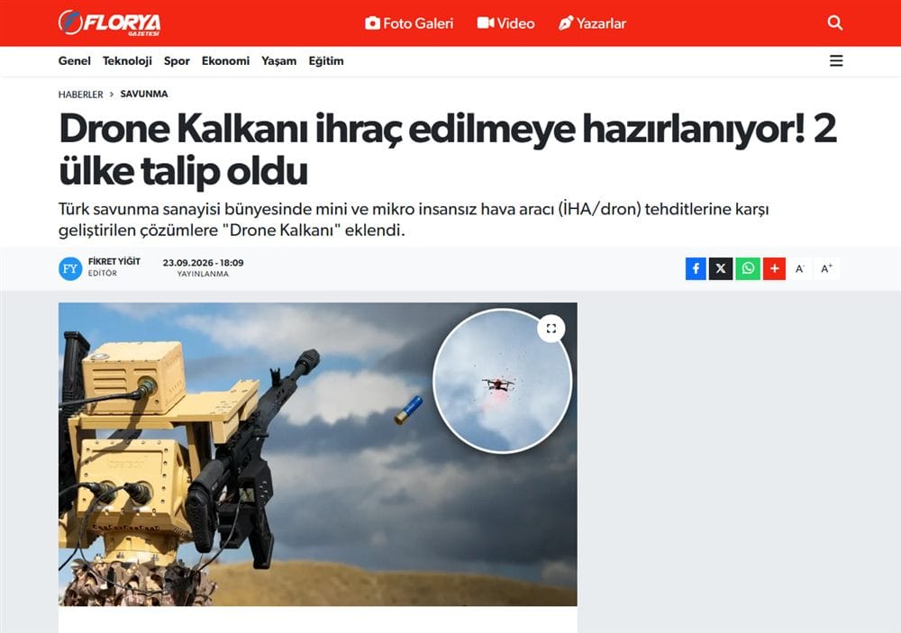 Florya Gazetesi basın küpürü