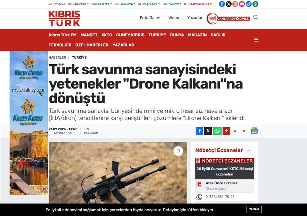 Kıbrıs Türk Haber basın küpürü